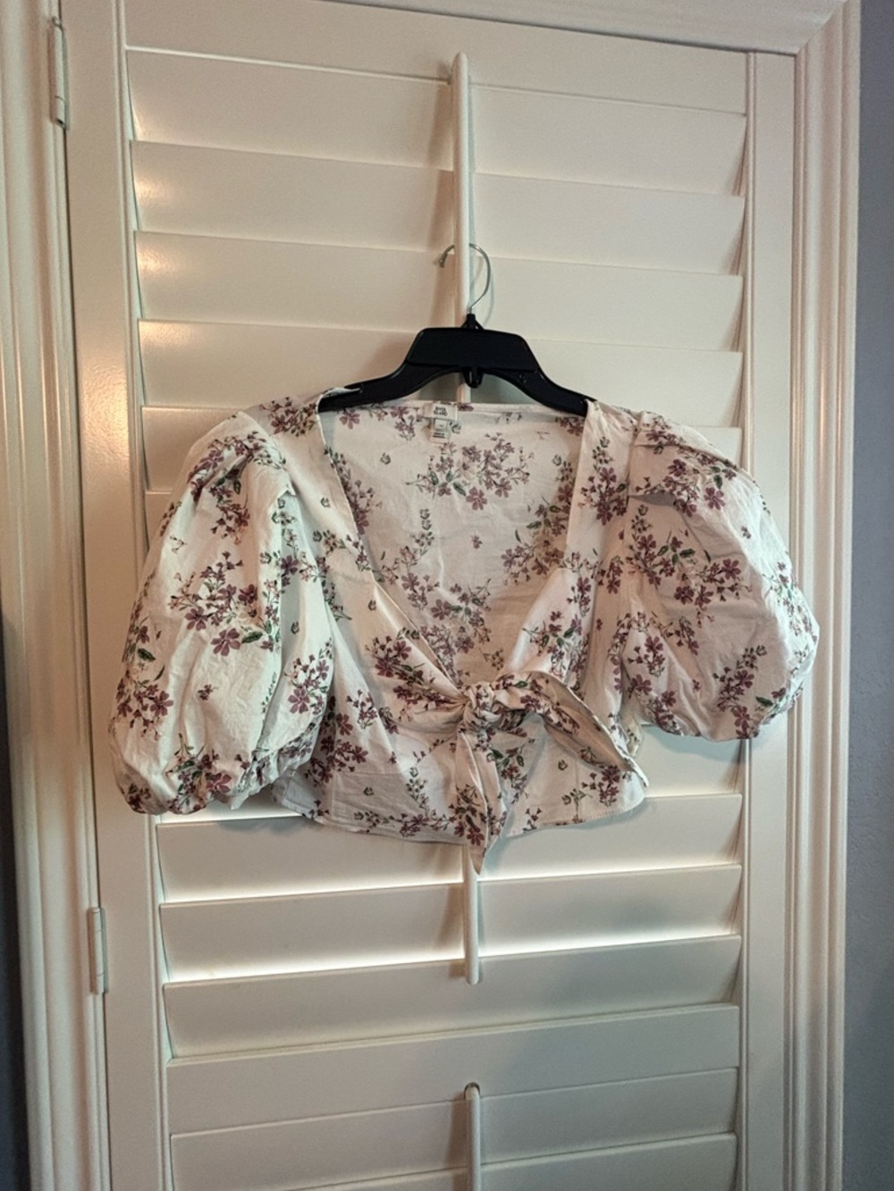 River island puffed cropped top